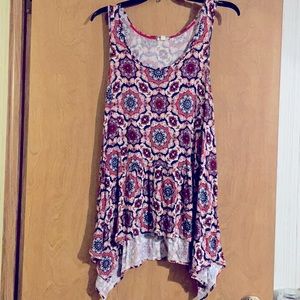 Flower Flowy Racerback Tank Top